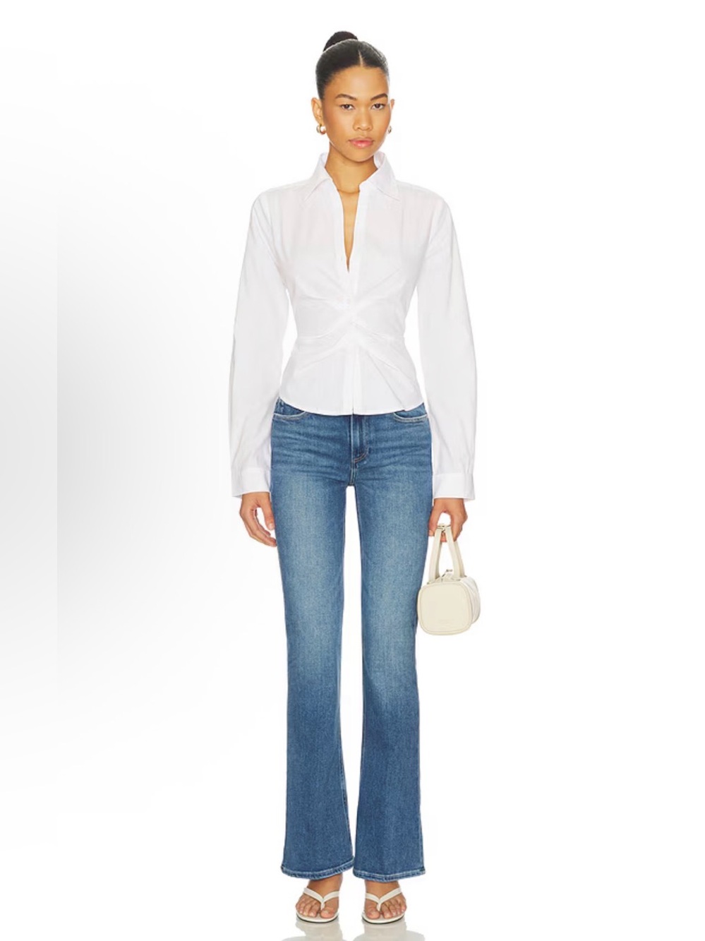 Paige Laurel Canyon Jean – Bellflower Distressed